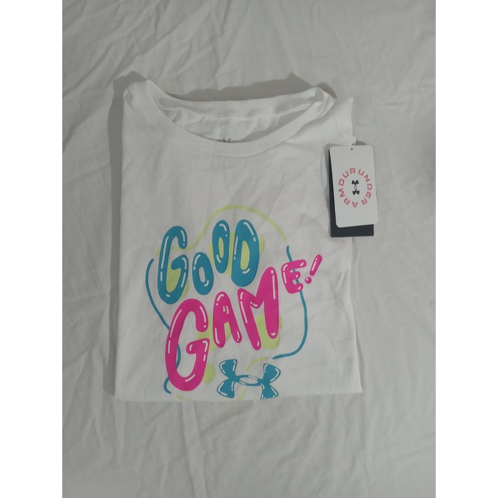 Under Armour Girls Good Game Short Sleeve T-Shirt - Quick-Drying Comfort‎ Sz YXL